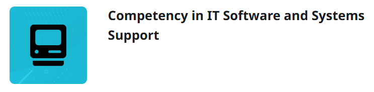Competency in IT Software and Systems Support certificate